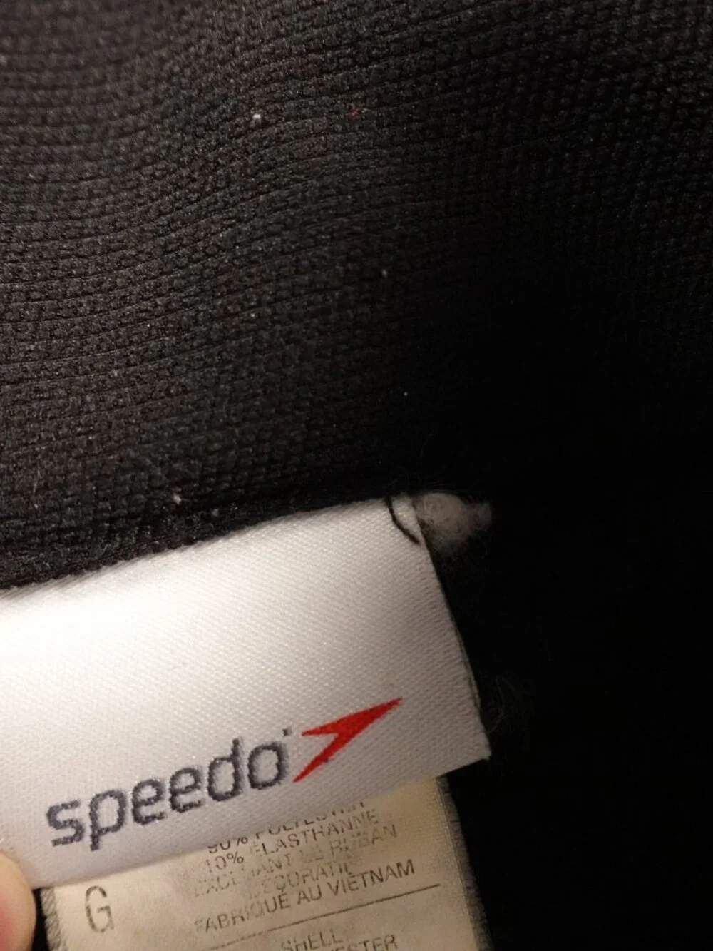 Speedo‎ Full Zip Team Jacket Men’s Large Black Red Athletic Track Swim